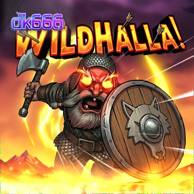 Wildhalla سلاٹ کا بصری منظر جس میں وائکنگ تھیم اور متحرک ریلز دکھائی گئی ہیں۔